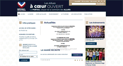 Desktop Screenshot of mairiedesallues.fr
